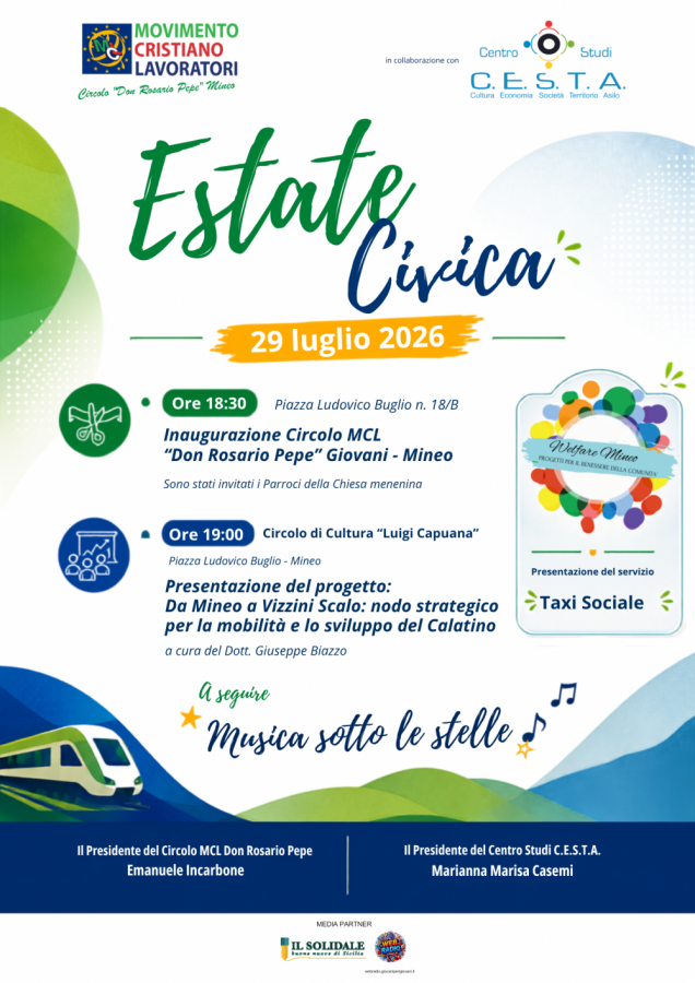 Mobilità e sviluppo del Calatino: a Mineo il progetto “Da Mineo a Vizzini Scalo”